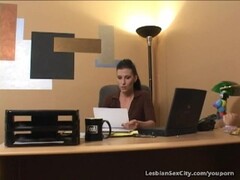 Office Lesbians Finger And Lick Pussy Thumb