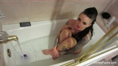 Christy Mack is in the bath Thumb