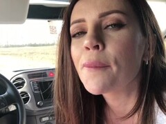 She loves to suck dick in the car and eat cum Thumb