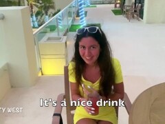 Russian whore sucks and fucks with a foreigner at the hotel for cash Thumb
