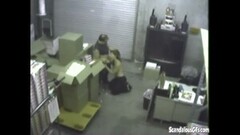 Frisky Couple Blowjob on Warehouse Thumb