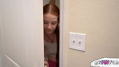 Sweet ginger teen gets caught pranking step-dad Thumb