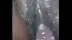 Make her squirt by rubbing my D on her clit Thumb