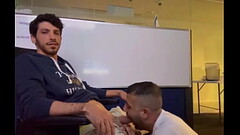 Milking my big dick at work Thumb
