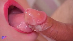 Best close up blowjob, oral creampie Thumb