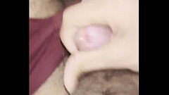 solo guy masturbating in bedroom with big dick Thumb