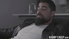 Cute twink son sucks off stepdads hangover from last night Thumb