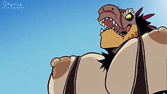 La pelea de dos furros termina en un show de penetracion anal-Omyurice Thumb