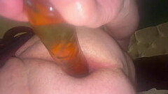 Dildo all the way up Thumb