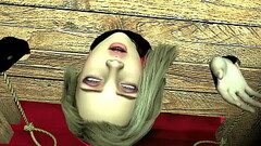 Girl in Wooden Handcuffs Is Taking a Giant Ork Cock Thumb