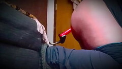 Hot butt on red vibro Thumb