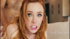 Skinny Ginger Madi Collins Stares Into Your Soul While You Fuck Her Thumb