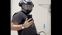 Helmet and headphones jerk off Thumb