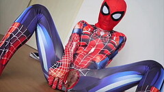 【主観映像】こんな格好で&hellip_///スパイダーマンの姿で恥じらいながら犯されて激イキしちゃうド変態な彼女　ハメ撮り　正常位　羞恥　コスプレ　絶頂　マンコ　素人　カップル　投稿　個人撮影　日本 Thumb