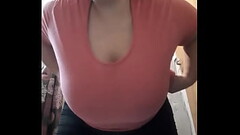 Acariciando mis enormes tetas y se lo envi&oacute_ a mi amigo Thumb