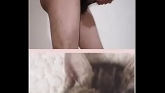 Flaquita travesti de closet mexicana muestra su pene peque&ntilde_o y peludo Thumb