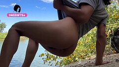 Beautiful shemale fucking secretly in the lake Thumb