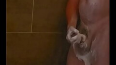 Scrubbing up my DILF cock in the shower. Comments welcome Thumb