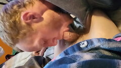 Close up of buddy sucking my dick Thumb