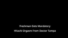Freshman Kalani Luana Gets Hitachi Magic Wand Orgasms By Doctor Tampa During Physical 4 College At H Thumb