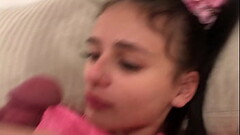 stepsister lay down to rest and I already put my dick in her little ass Thumb