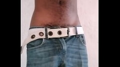 Kenyan Black Amateur twink wanking his big black dick in the morning Thumb