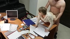 Hot Blonde Secretary Fucked By Boss In Office Thumb