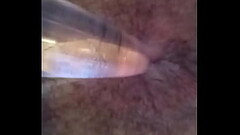 Playing with the glass in my ass Thumb