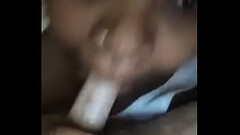 BBW Ebony White Cock BJ Thumb