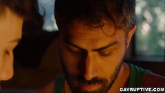 Local mountain man Adam Ramzi restrains twink gay Troye Jacobs and submits him in hot foreplay befor Thumb
