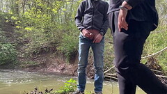 Sexy Horny Fat Stranger with a Gorgeous Ass at the Lakeside Jerking My Cock Thumb