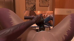 Masturbaiting with big horse dildo Thumb