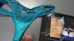 Great compilation of cumshots on my beautiful wife'_s used panties, mature 58 year old latina mi Thumb