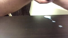 Sucking up my load and it dribbles from my mouth Thumb