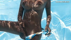 Venezuelan Beauty Skinny Dipping Adventure and Alluring Poolside Showcase Thumb
