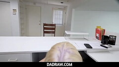 DadRaw  -  Blonde Teen stepdaughter Layla Love Fucked By Her stepdad On His Work Desk POV Thumb