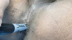 Using big sharpie dildo and cumming Thumb