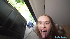 Public Agent Nikki Riddle taken to a garden shed and has her wet pussy pounded by a huge cock Thumb
