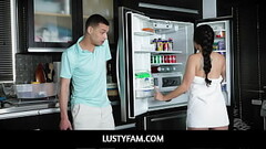 LustyFam-Exotic Milf Having a Second Round with her Stepson at Kitchen, Kourtney Kai, Myles Long Thumb