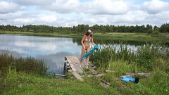 Naked walk by meadow Thumb