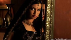 Horny Brunette Girl From India Playing With Her Perfect Body Thumb