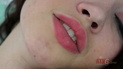Horny brunette babe Eva Sedona fingers her tight shaved pussy to orgasm Thumb