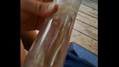 My clear fleshlight Thumb