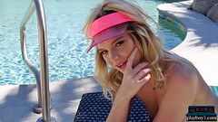 Blonde teen model with a perfect round ass Kylie Belle gets with Playboy Thumb