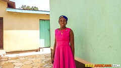 Black Nigerian Dinner Lady Gets Huge Ebony Cock For Lunch! Thumb