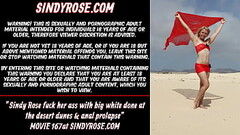 Sindy Rose fuck her ass with big white done at the desert dunes &amp_ anal prolapse Thumb