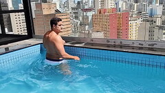 YURI GA&Uacute_CHO - SUMMER DAY SEX ON THE POOL Thumb