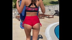 Perfect Ass fitness Teen gets facial after yoga class - POV BlowJob Thumb
