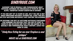 Sindy Rose fisting her ass near fireplace &amp_ anal prolapse Thumb