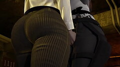 Mikasa has Annie is underground and immobilizes her (lesbian scene) [Full Video] Thumb